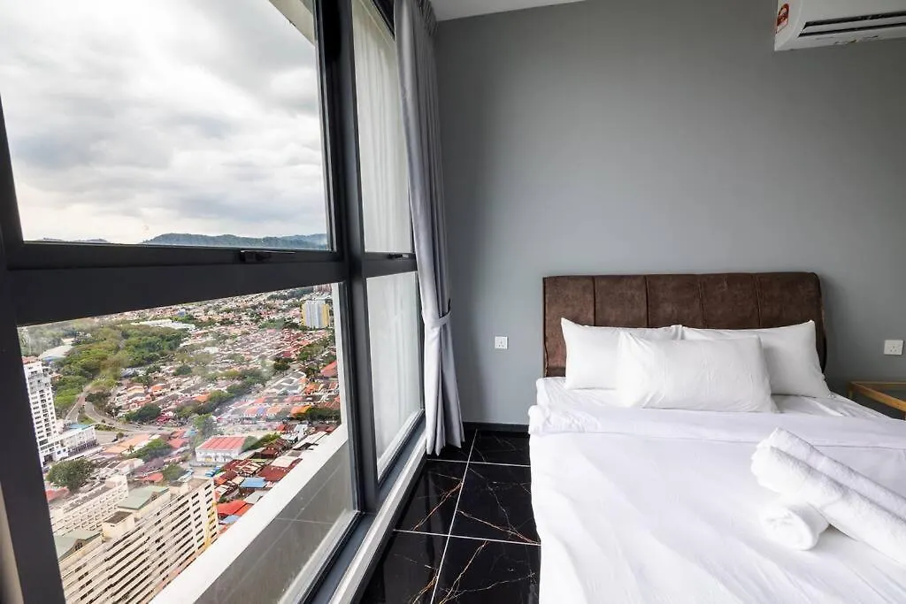 Urban Suites With Spectacular High Floor View #3Br #10 Jelutong Apartamento